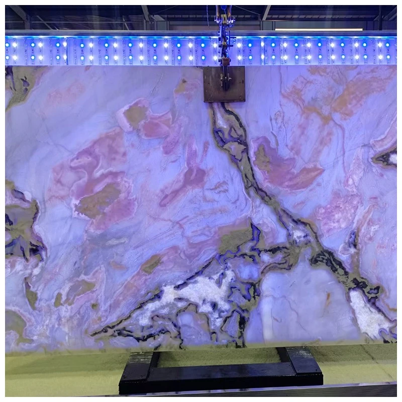 Backlit Dover White Exotic Quartzite Slabs Backlit Dover White Exotic Quartzite Slabs