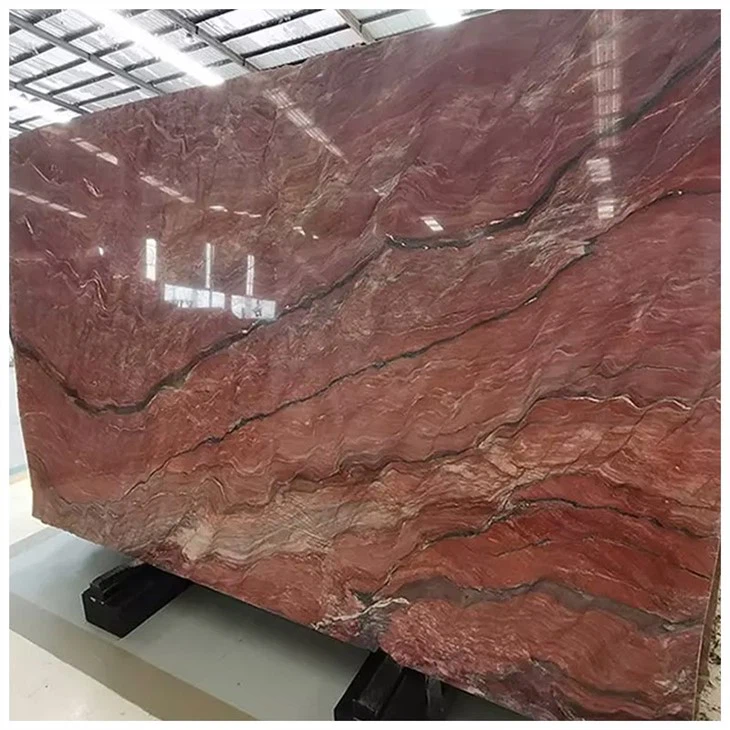 revolution fire red fusion quartzite
