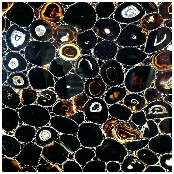 Natural Black Agate Slab
