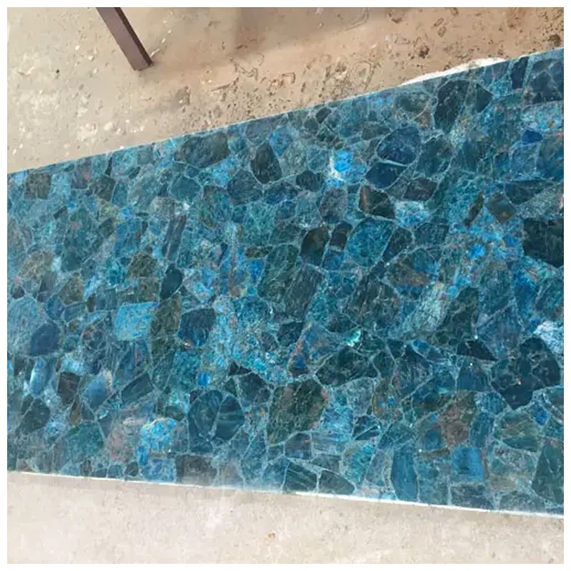 Blue Apatite Backlit Tiles