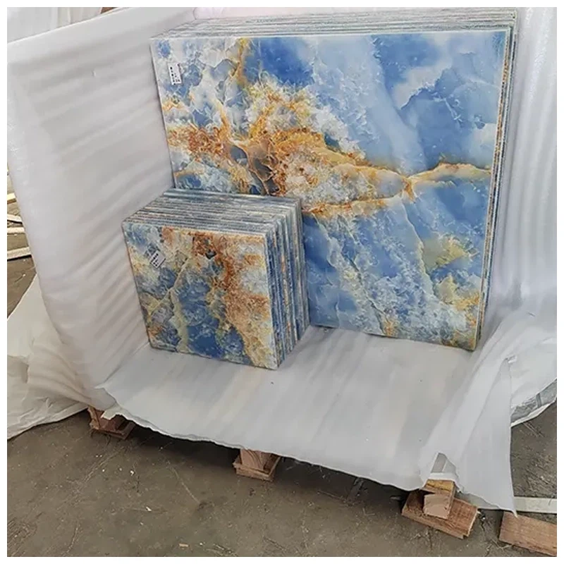Blue Onyx Marble Tiles