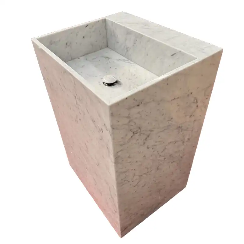 Handfat i Carrara marmor