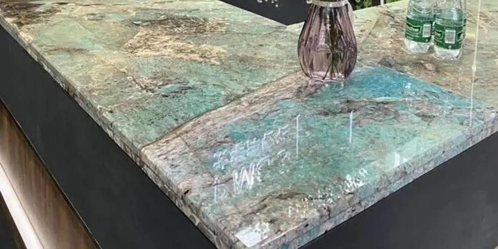 Amazonite Green Granite Luxury Bar Countertop Projects Amazonite Green Granite Luxury Bar Countertop Projects