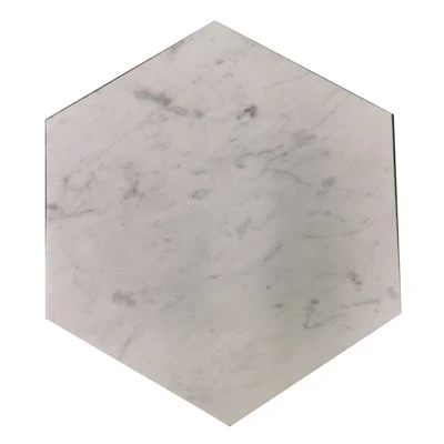 8'' Carrara Marble Hexagon plattor