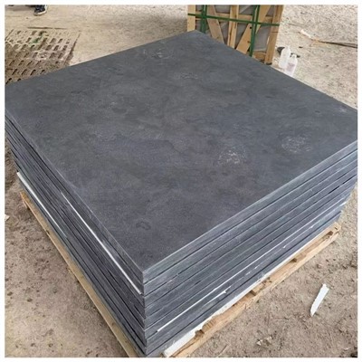 Blå kalkstensplatta