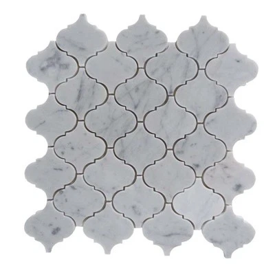 Carrara Marmor Lantern Mosaikplattor