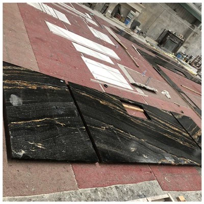 Magma guldgranitbänkskivor